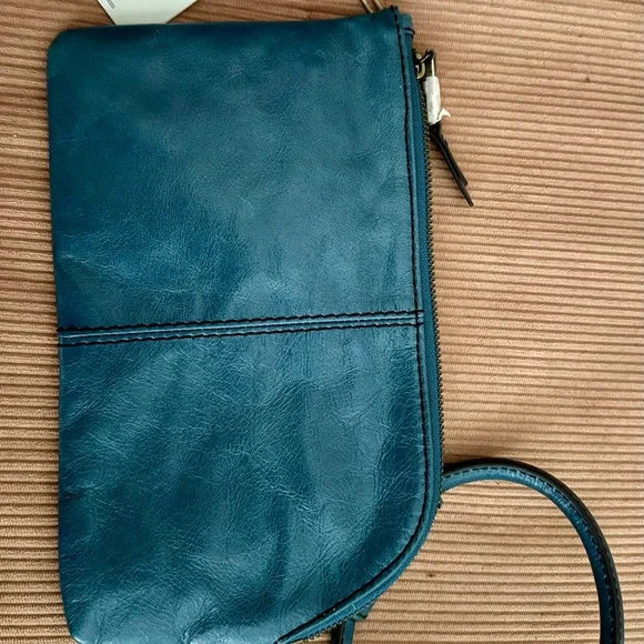 HOBO Blue Leather Wristlet - Picture 2 of 3